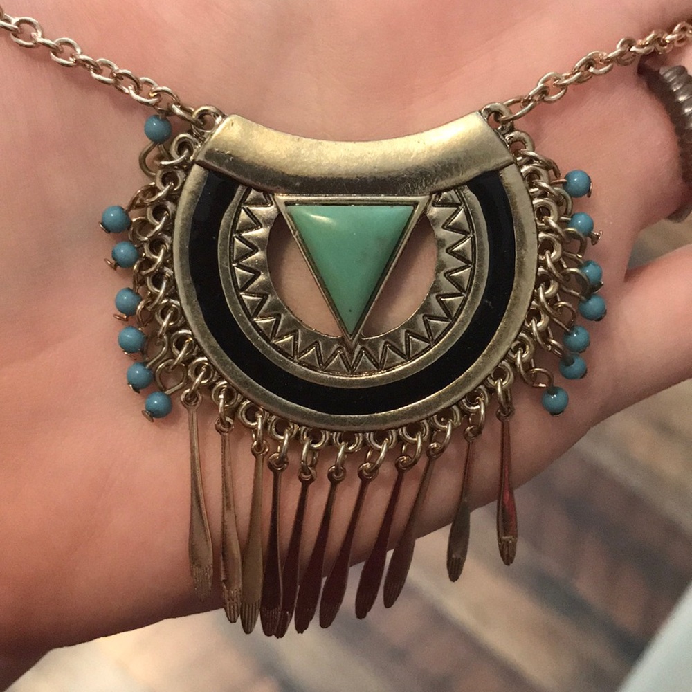 Turquoise statement necklace